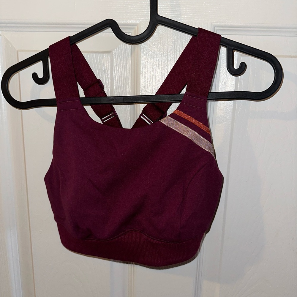 Free People Yoga Bra XS Burgundy